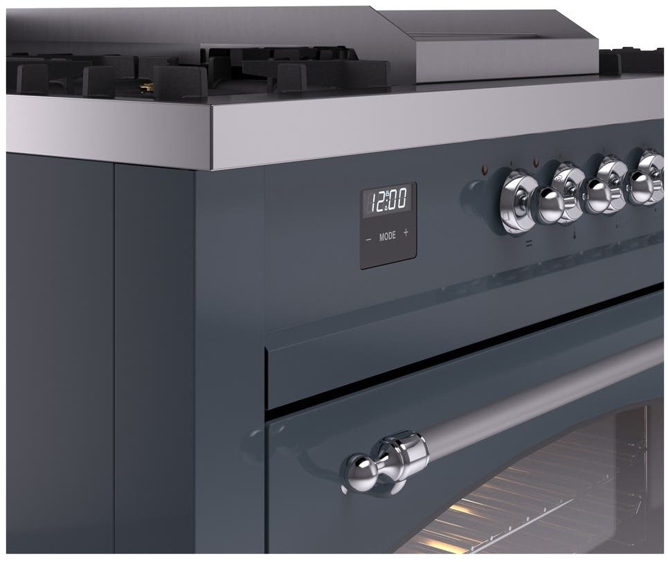 Ilve UP60FSNMPBGCLP Blue Grey With Chrome Trim, Lp