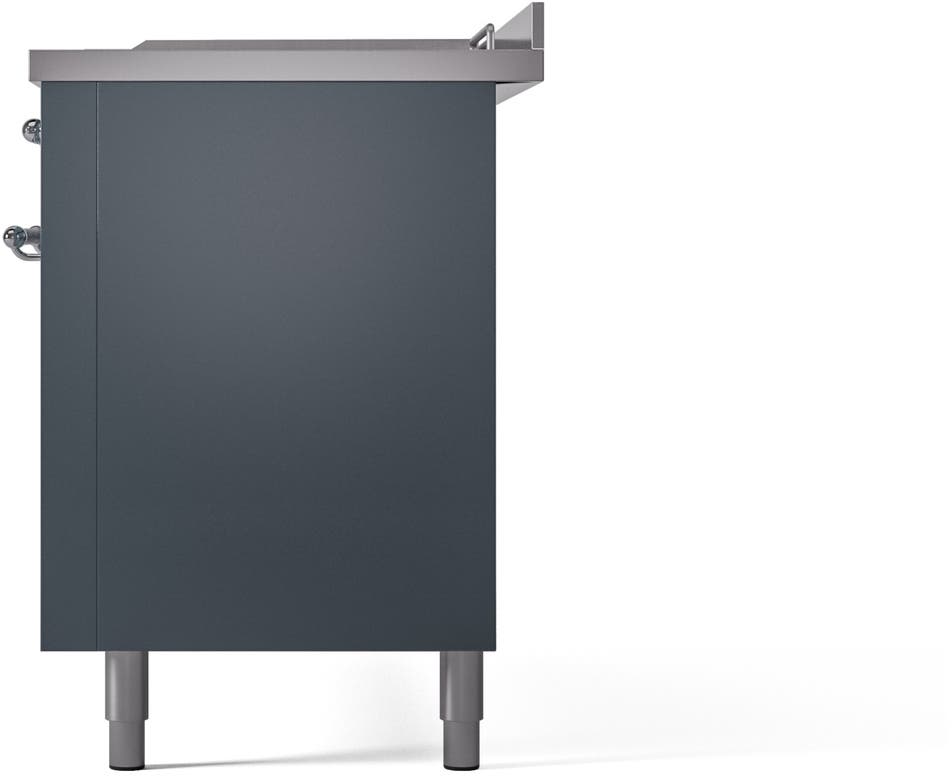 Ilve UP60FSNMPBGCLP Blue Grey With Chrome Trim, Lp
