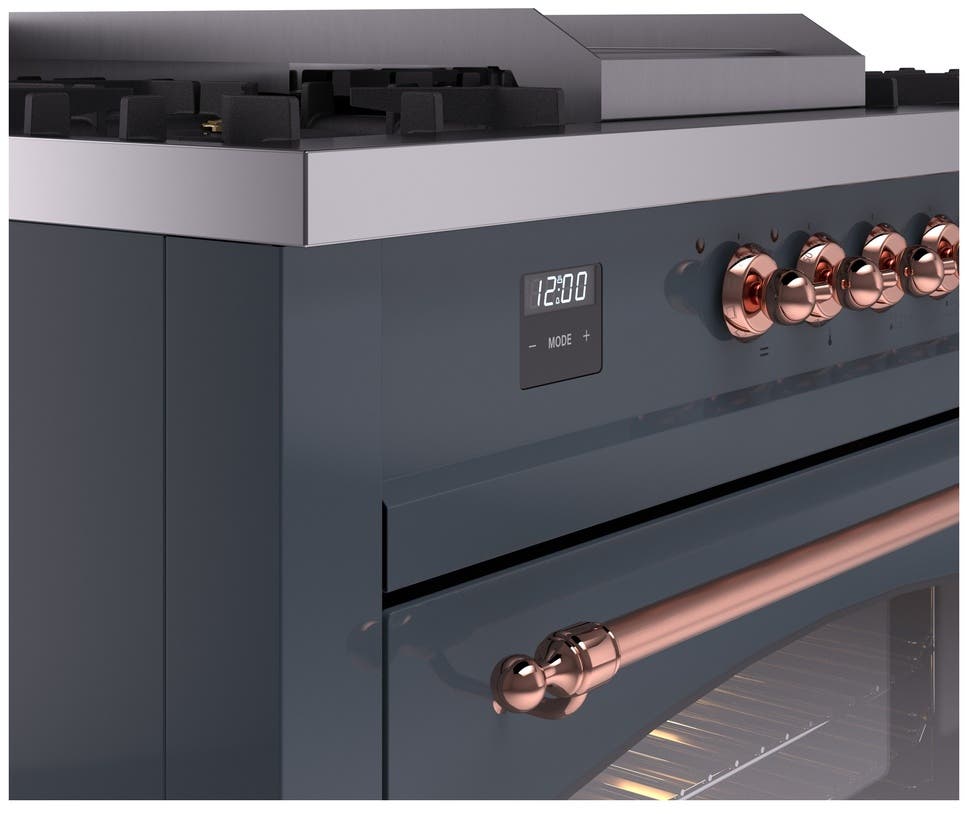 Ilve UP60FSNMPBGPLP Blue Grey With Copper Trim, Lp