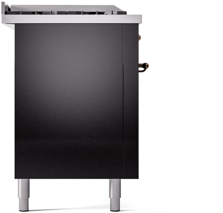 Ilve UP60FSNMPBKBLP Glossy Black With Bronze Trim, Lp