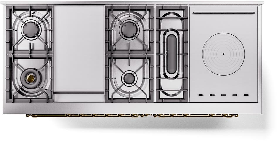 Ilve UP60FSNMPEGGLP Emerald Green With Brass Trim, Lp