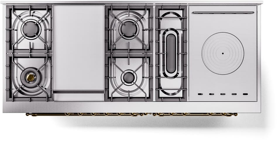 Ilve UP60FSNMPMBGLP Midnight Blue With Brass Trim, Lp