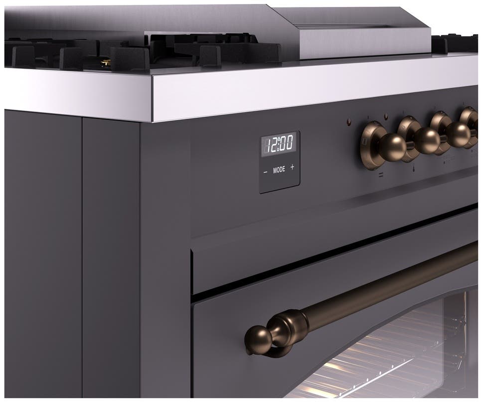 Ilve UP60FSNMPMGBLP Graphite Matte With Bronze Trim, Lp