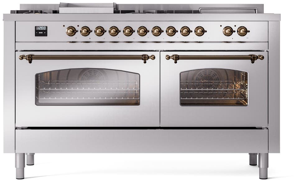 Ilve UP60FSNMPSSBLP Stainless Steel With Bronze Trim, Lp