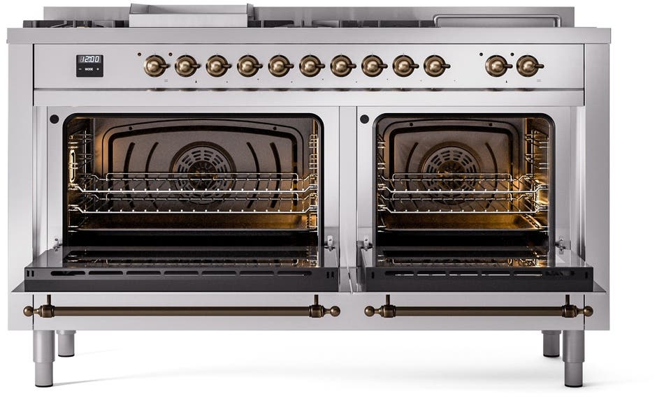 Ilve UP60FSNMPSSBLP Stainless Steel With Bronze Trim, Lp