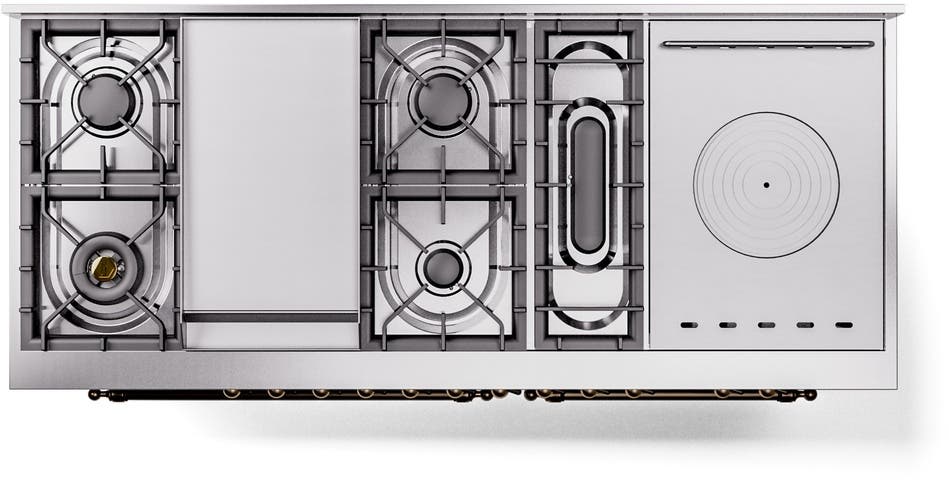 Ilve UP60FSNMPSSBLP Stainless Steel With Bronze Trim, Lp