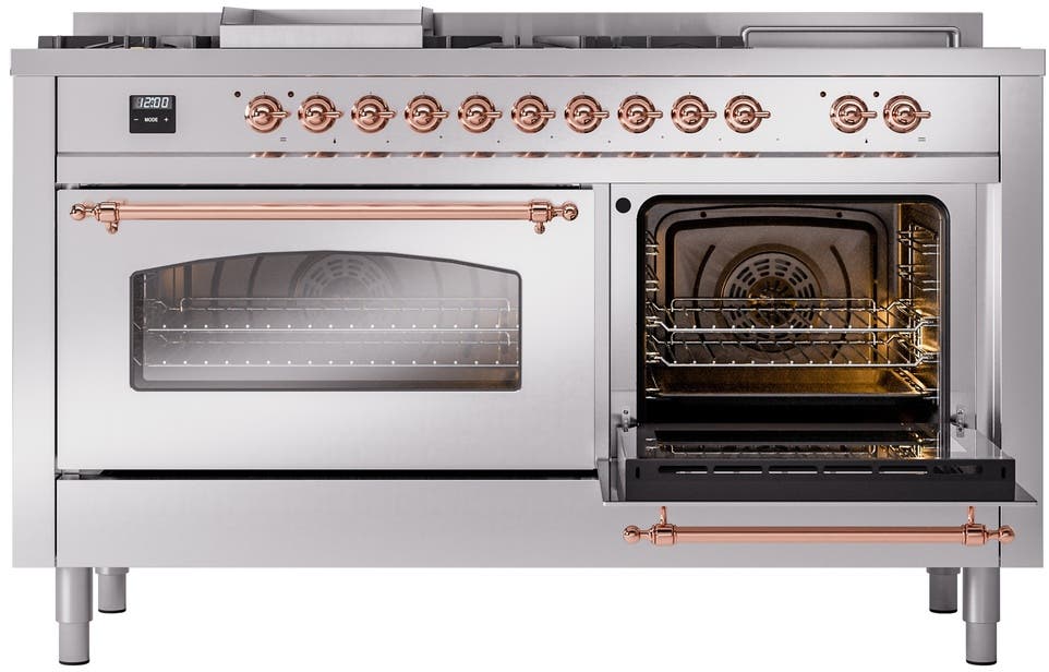 Ilve UP60FSNMPSSPLP Stainless Steel With Copper Trim, Lp
