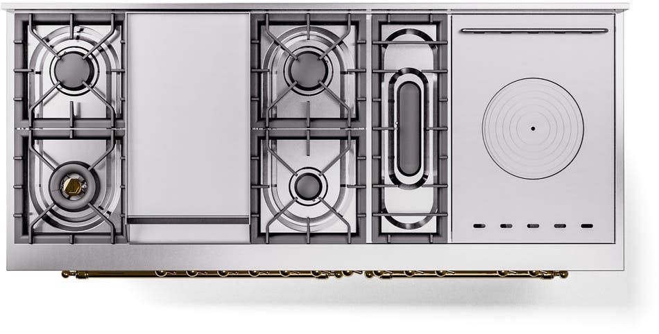 Ilve UP60FSNMPWHG White Brass