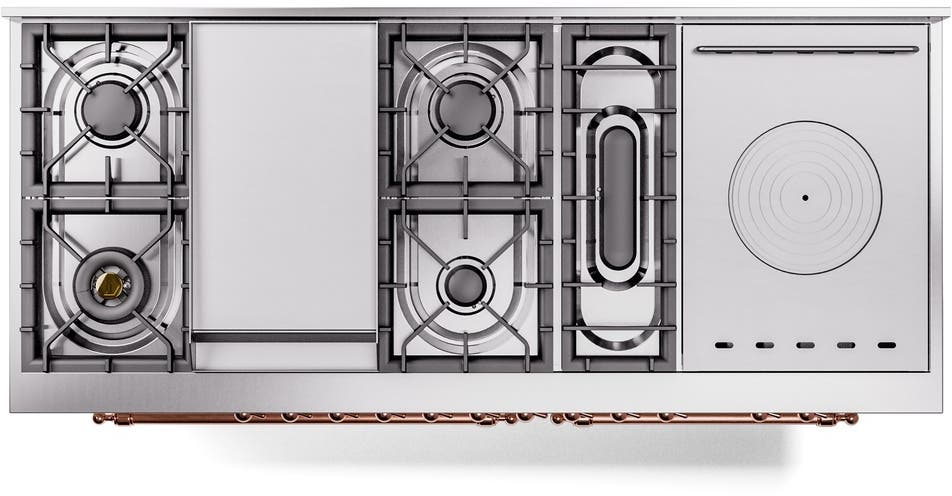 Ilve UP60FSNMPWHPLP White With Copper Trim, Lp