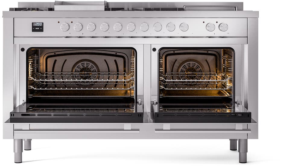 Ilve UP60FSQMPSS Stainless Steel With Satin Trim