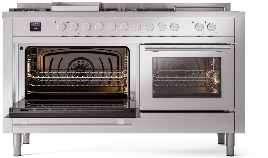 Ilve UP60FSQMPSS Stainless Steel With Satin Trim