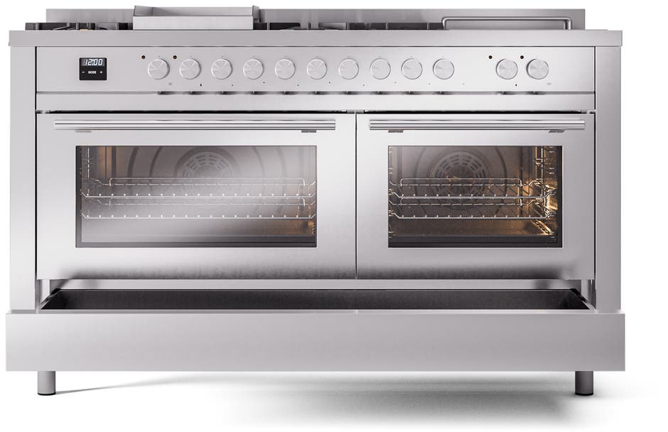 Ilve UP60FSQMPSS Stainless Steel With Satin Trim