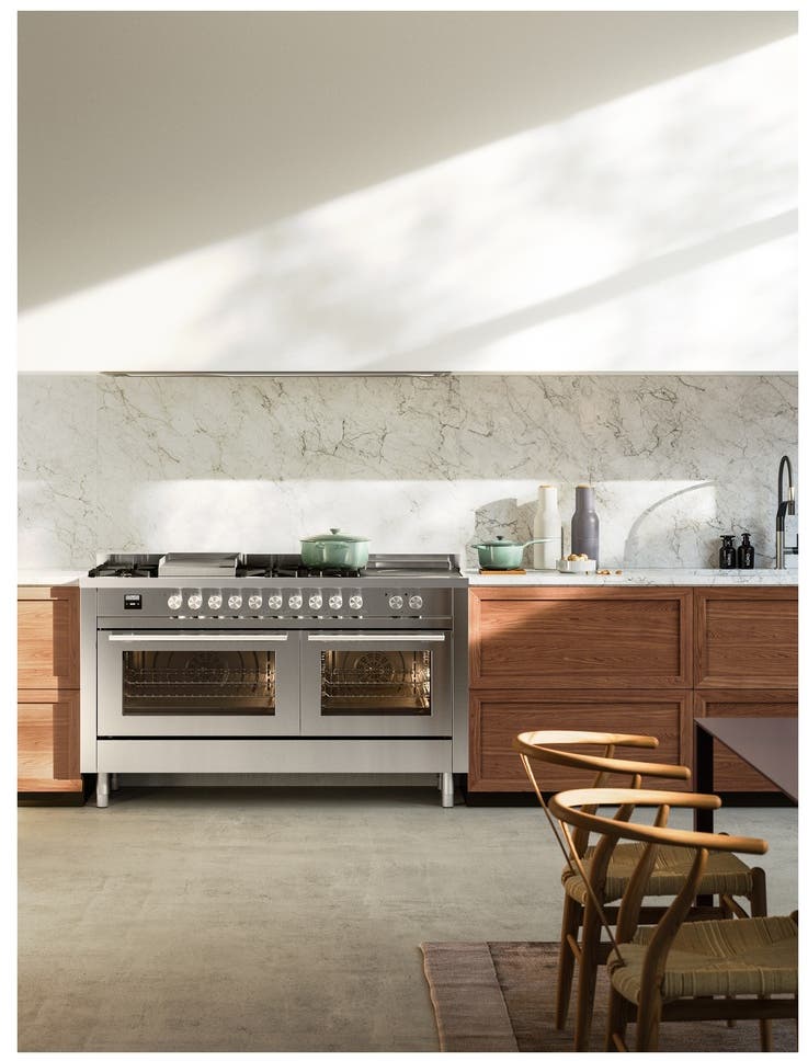 Ilve UP60FSQMPSS Stainless Steel With Satin Trim