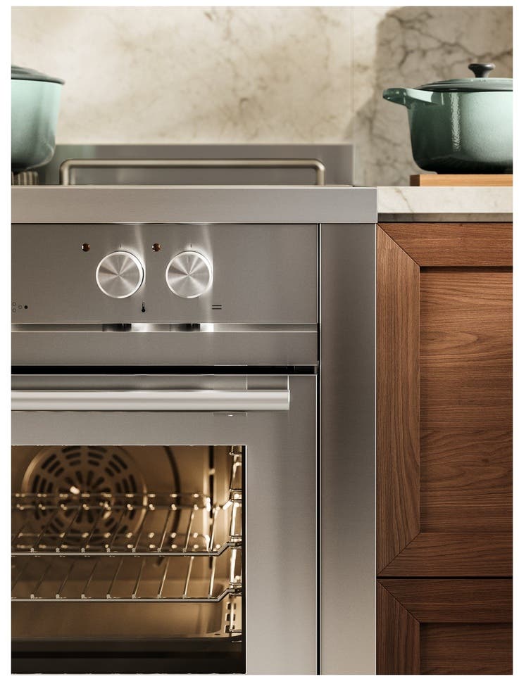 Ilve UP60FSQMPSS Stainless Steel With Satin Trim