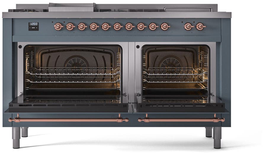 Ilve UP60FSQNMPBGP Blue Grey With Copper Trim