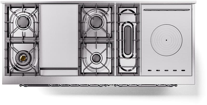 Ilve UP60FSQNMPBKCLP Glossy Black With Chrome Trim, Lp