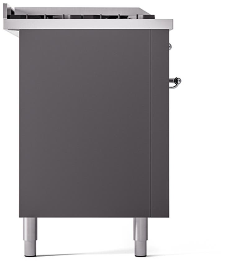 Ilve UP60FSQNMPMGCLP Graphite Matte With Chrome Trim, Lp