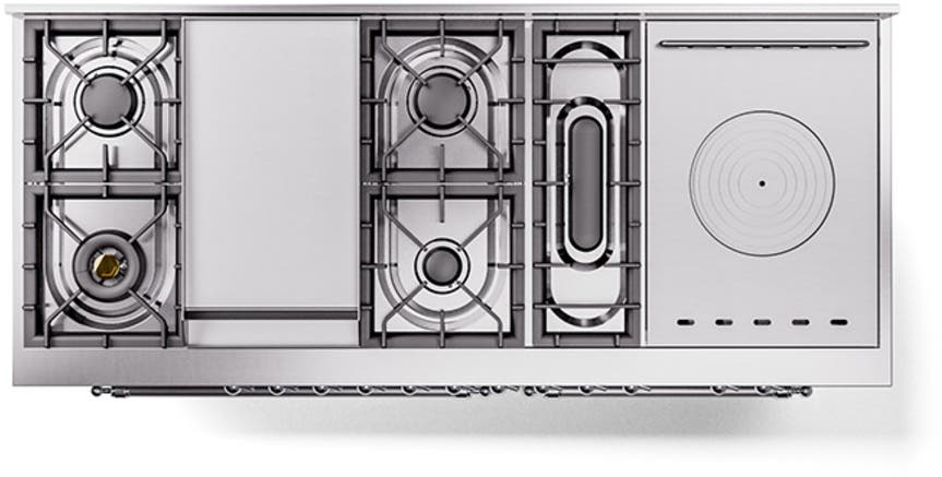 Ilve UP60FSQNMPSSC Stainless Steel With Chrome Trim