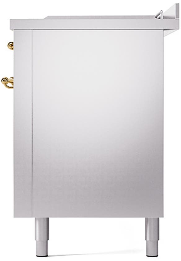 Ilve UP60FSQNMPSSGLP Stainless Steel, Brass Trim, Solid Door, LP