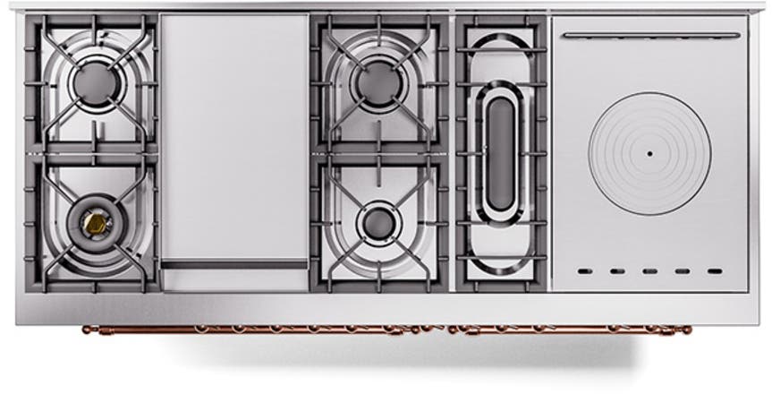 Ilve UP60FSQNMPSSPLP Stainless Steel With Copper Trim, Lp