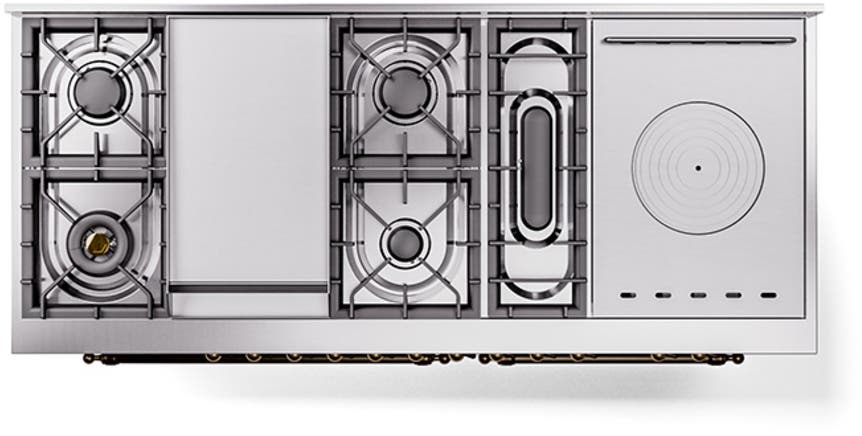 Ilve UP60FSQNMPWHBLP White With Bronze Trim, Lp