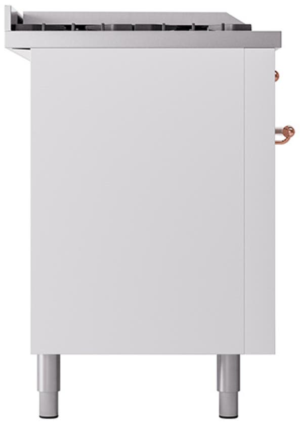 Ilve UP60FSQNMPWHPLP White With Copper Trim, Lp