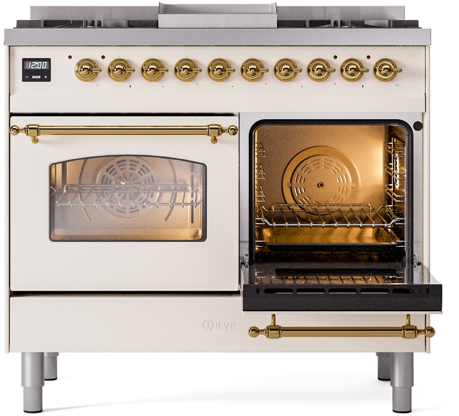 Ilve UPD40FNMPAWGLP Antique White, Brass Trim - LP
