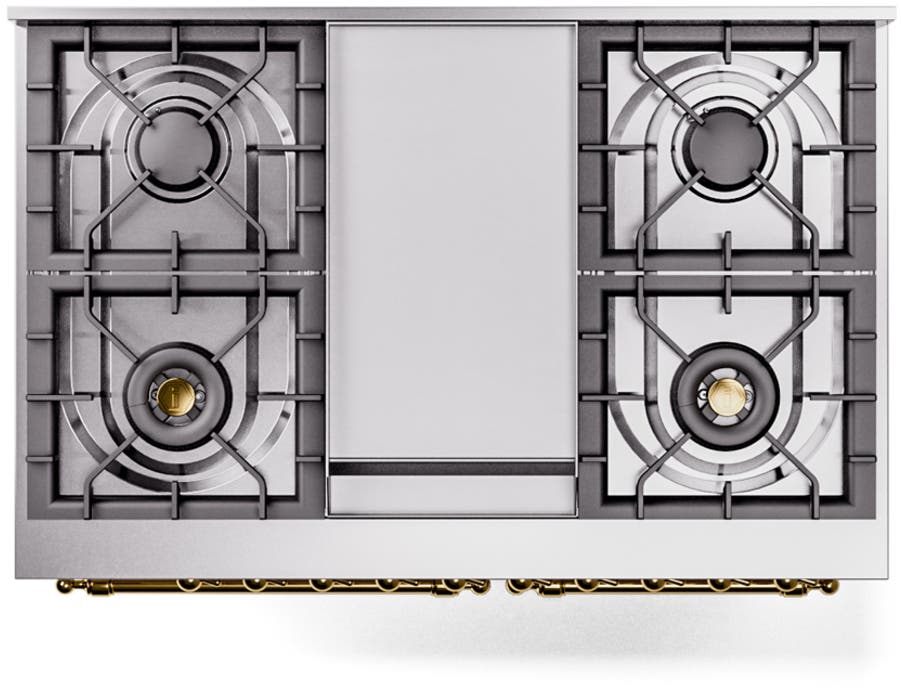 Ilve UPD40FNMPAWGLP Antique White, Brass Trim - LP