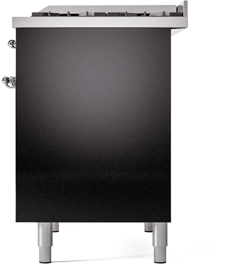 Ilve UPD40FNMPBKCLP Glossy Black With Chrome Trim, Lp
