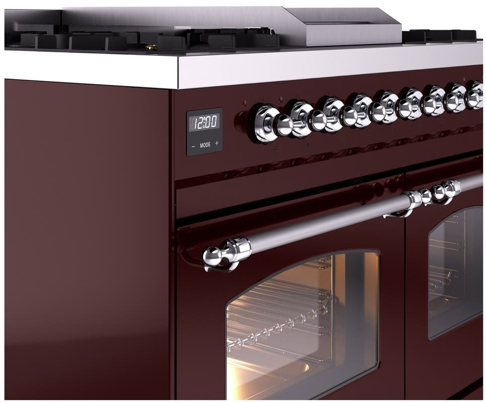 Ilve UPD40FNMPBUC Burgundy Chrome