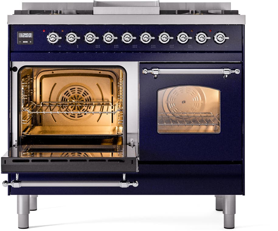Ilve UPD40FNMPMBCLP Midnight Blue With Chrome Trim, Lp