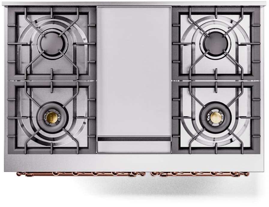 Ilve UPD40FNMPMGPLP Graphite Matte With Copper Trim, Lp