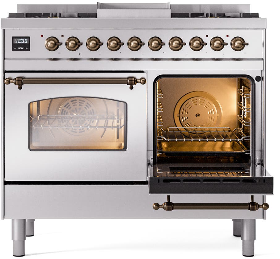 Ilve UPD40FNMPSSB Stainless Steel Burnt