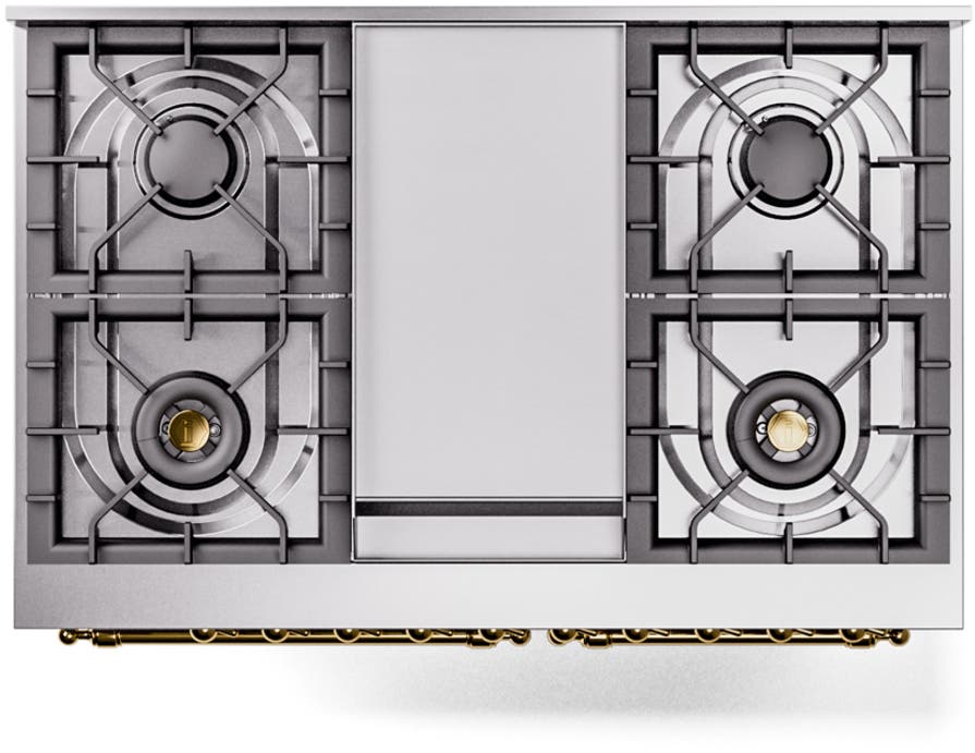 Ilve UPD40FNMPSSG Stainless Steel Brass