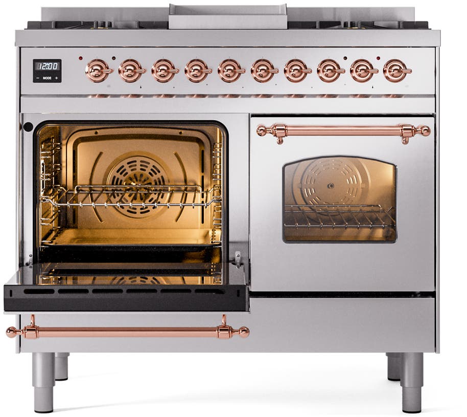 Ilve UPD40FNMPSSPLP Stainless Steel With Copper Trim, Lp