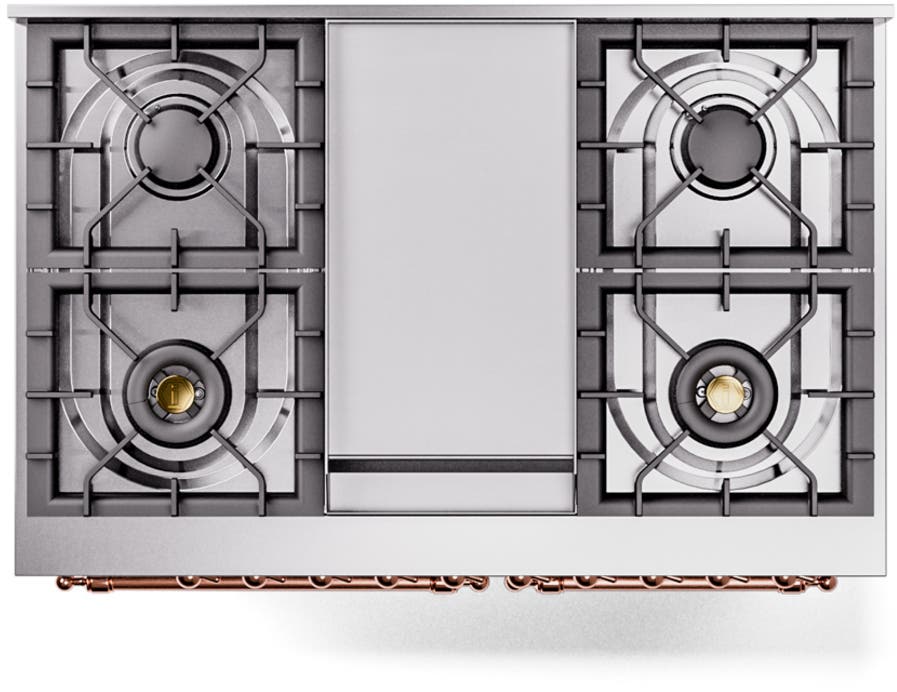 Ilve UPD40FNMPSSPLP Stainless Steel With Copper Trim, Lp