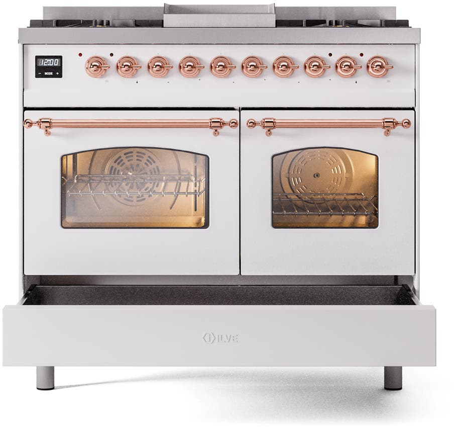 Ilve UPD40FNMPWHPLP White With Copper Trim, Lp