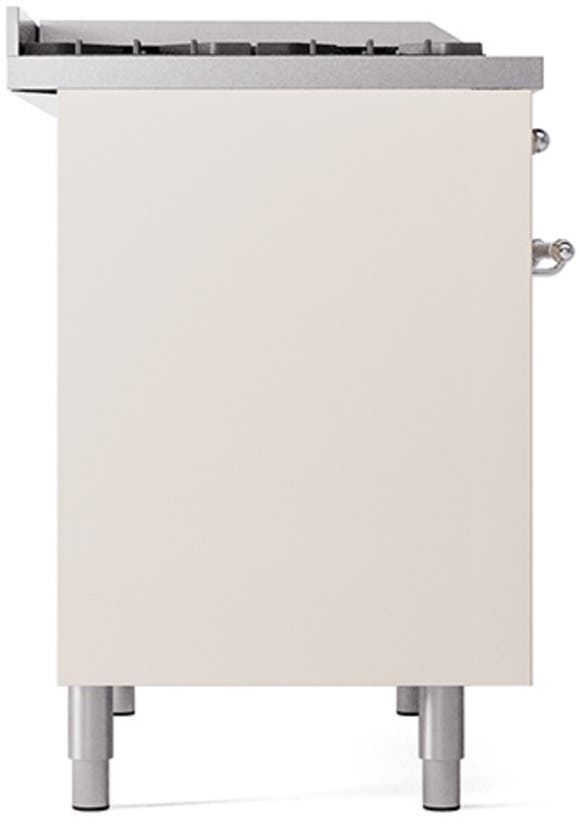 Ilve UPD40FQNMPAWC Antique White With Chrome Trim