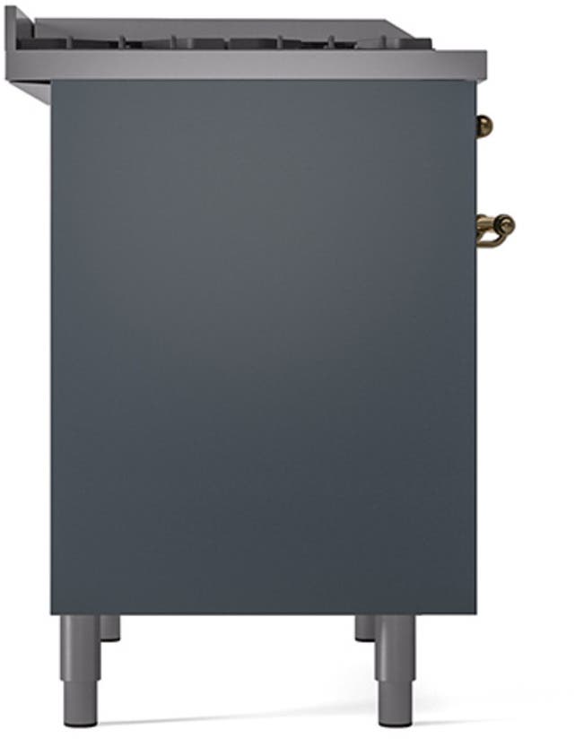 Ilve UPD40FQNMPBGGLP Blue Grey With Brass Trim, Lp