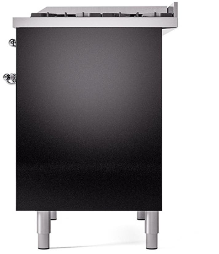 Ilve UPD40FQNMPBKCLP Glossy Black With Chrome Trim, Lp
