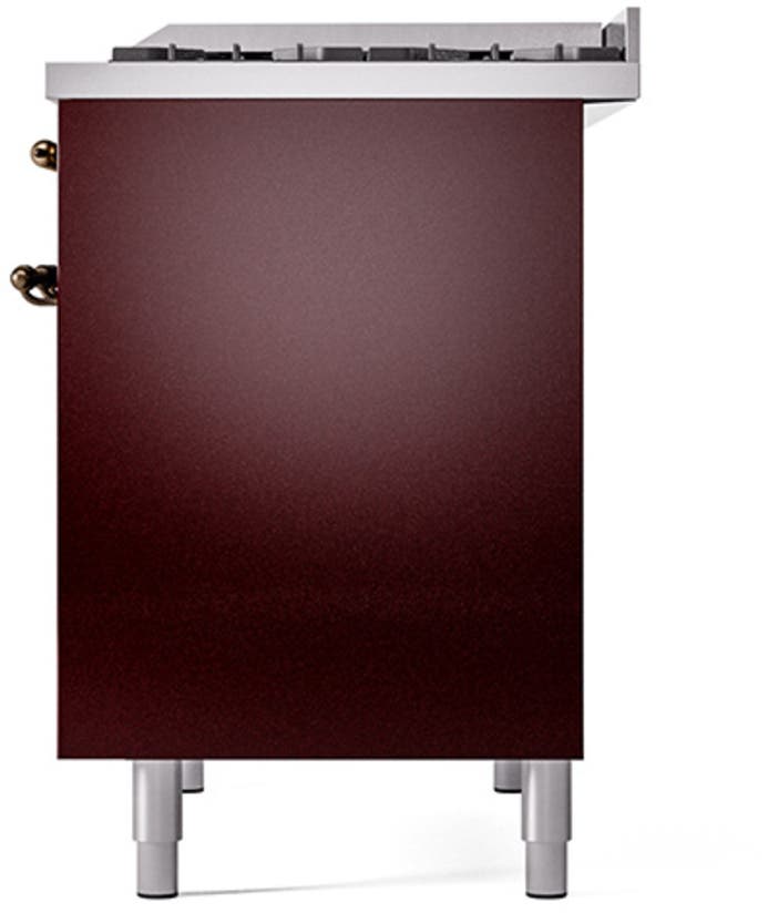 Ilve UPD40FQNMPBUB Burgundy With Bronze Trim