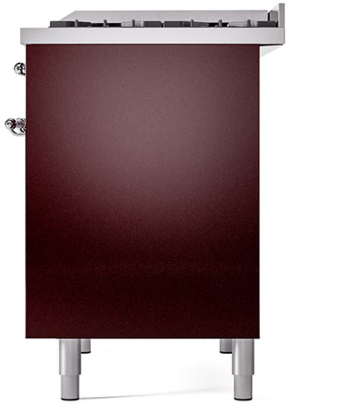 Ilve UPD40FQNMPBUC Burgundy With Chrome Trim