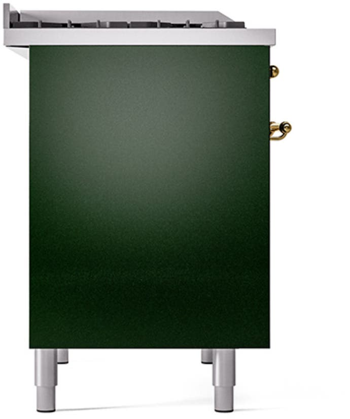 Ilve UPD40FQNMPEGG Emerald Green With Brass Trim