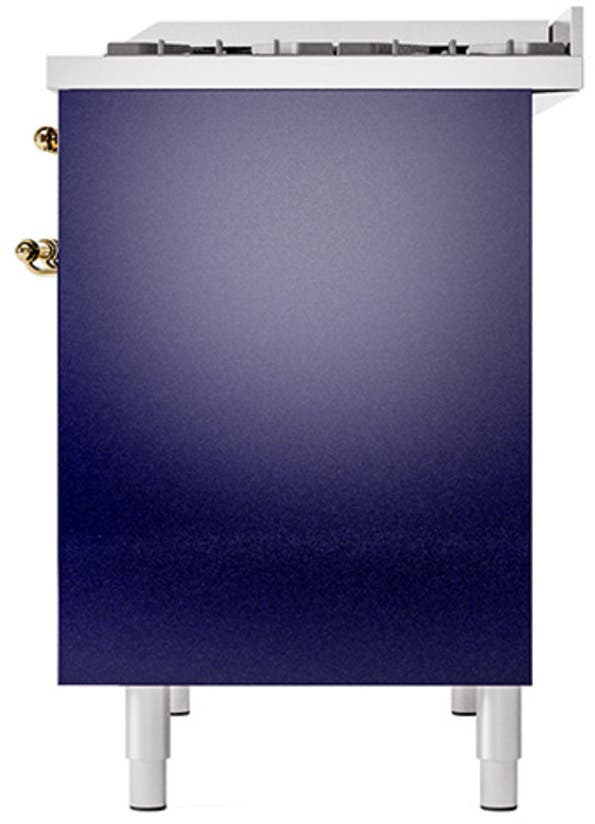 Ilve UPD40FQNMPMBGLP Midnight Blue With Brass Trim, Lp