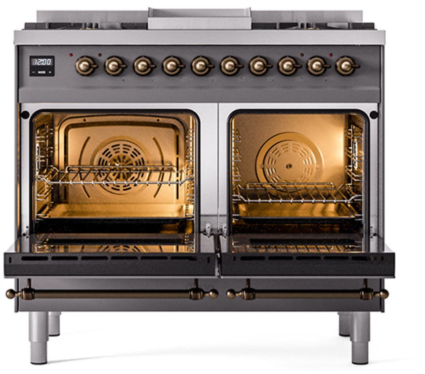 Ilve UPD40FQNMPMGBLP Graphite Matte With Bronze Trim, Lp
