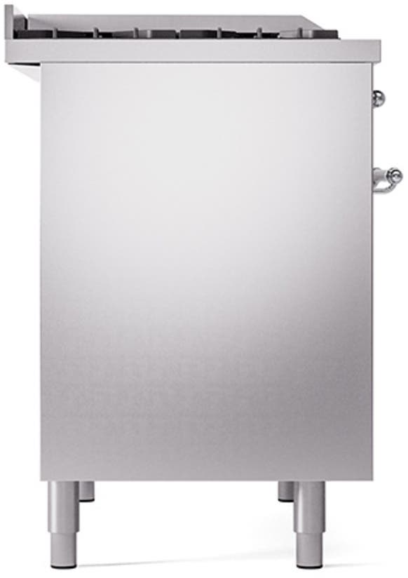 Ilve UPD40FQNMPSSCLP Stainless Steel With Chrome Trim, Lp