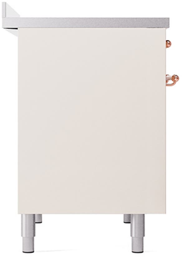 Ilve UPDI406QNMPAWP Antique White With Copper Trim