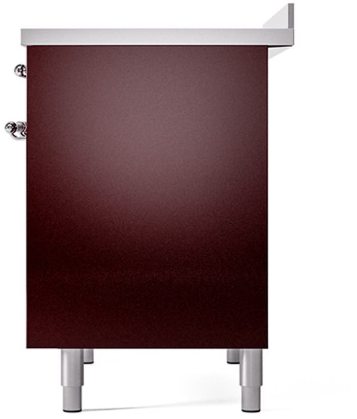 Ilve UPDI406QNMPBUC Burgundy With Chrome Trim