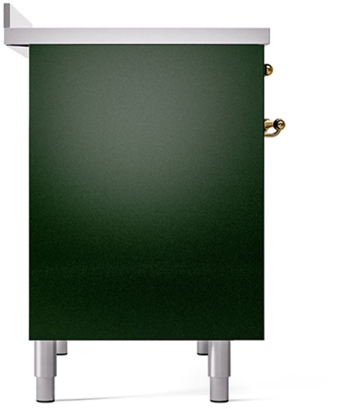 Ilve UPDI406QNMPEGG Emerald Green With Brass Trim