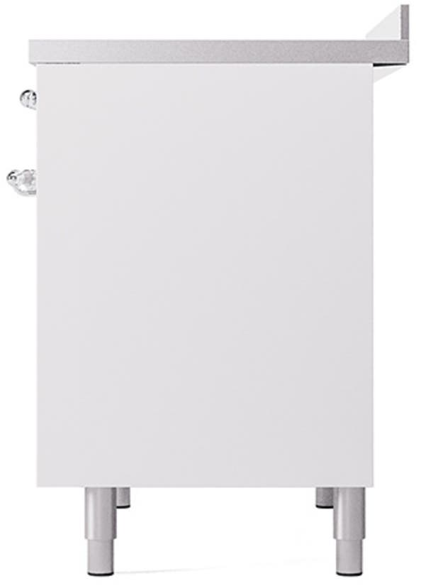 Ilve UPDI406QNMPWHC White With Chrome Trim